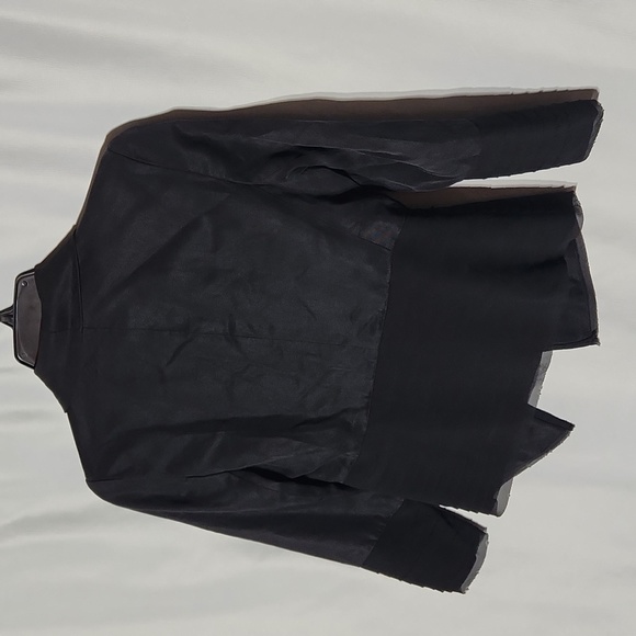 Anthropologie Women's Fleur Wood Black Strata Chiffon Blazer Jacket Size 00P - Picture 5 of 9